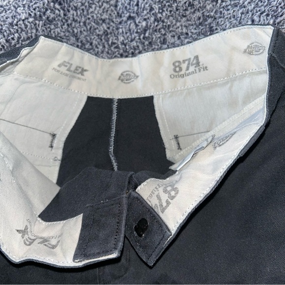 Dickies Flex Slim Taper Pants in Black and Tan - Picture 7 of 8